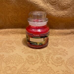 Vintage Black Banded Yankee Candle Housewarmer Small Jar MACINTOSH Scent 3.7 oz